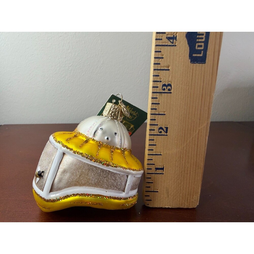 2018 Old World Christmas Beekeeper's Hood Ornament 36227 NWT With Box - Picture 7 of 8